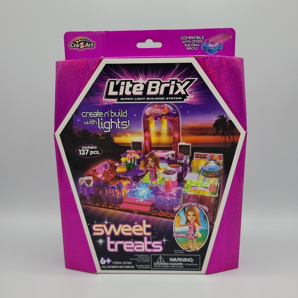 Lite Brix Super Light Building System Sweet Treats Play Set Cra-Z-Art New